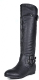 DREAM PAIRS Women’s Knee High Low Hidden Wedge Boots