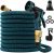 Garden Hose 100ft  kegemor Expandable Upgraded, Flexible Lightweight Water Hose With 9 Way Spray Nozzle,Durable 4-layer Latex Core,3/4” Solid Brass Fittings,Easy Store No Kink Leakproof Expanding Pipe