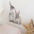 Two cute rabbits Wall sticker Children’s kid’s room home decoration removable wallpaper living room bedroom mural bunny stickers
