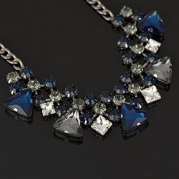 Super star Sale Newest Women Semi-Precious Stones Fashion Crystal Necklace & Pendants Brand Jewelry